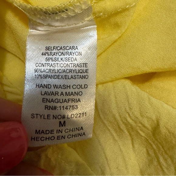 The Clothing Company Silk Blend Tiered Ruffle Dress Size Medium - Picture 9 of 9